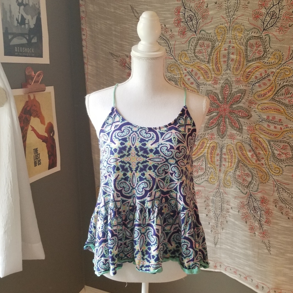 Anthropologie flowy tank top